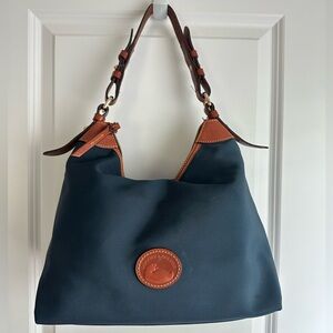 Dooney & Bourke Nylon Eric Large Shoulder Bag with Leather Trim
